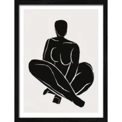 Pro_Art_Bilderpalette Gerahmtes Bild »Body Shapes«, Rahmen: Holzwerkstoff, Schwarz