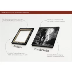 Pro_Art_Bilderpalette Keilrahmenbild »Grey Elephant Head«, Rahmen: Holzwerkstoff, Natur -Wohnen Wohndeko Verkäufe unnamed file 6321