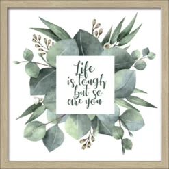 Pro_Art_Bilderpalette Gerahmtes Bild »Eucalyptus Life«, Rahmen: Holzwerkstoff, Natur