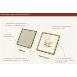 Pro_Art_Bilderpalette Gerahmtes Bild »Golden Leaf I«, Rahmen: Holzwerkstoff, Goldfarben -Wohnen Wohndeko Verkäufe unnamed file 6337