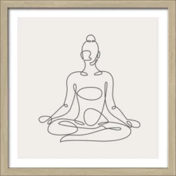 Pro_Art_Bilderpalette Gerahmtes Bild »Relax II«, Rahmen: Holzwerkstoff, Natur