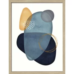 Pro_Art_Bilderpalette Gerahmtes Bild »Abstract Shapes VII«, Rahmen: Holzwerkstoff, Natur