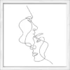 Pro_Art_Bilderpalette Gerahmtes Bild »Line Art Face IV«, Rahmen: Holzwerkstoff, Weiß -Wohnen Wohndeko Verkäufe unnamed file 6354