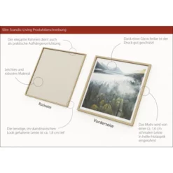 Pro_Art_Bilderpalette Gerahmtes Bild »Foggy Forest Atmosphere«, Rahmen: Holzwerkstoff, Natur -Wohnen Wohndeko Verkäufe unnamed file 6361