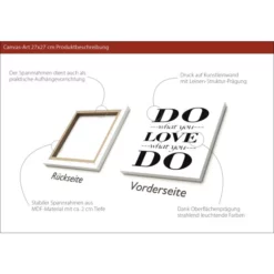 Pro_Art_Bilderpalette Keilrahmenbild »Do, Love, Do«, Rahmen: Holzwerkstoff, Natur -Wohnen Wohndeko Verkäufe unnamed file 6374