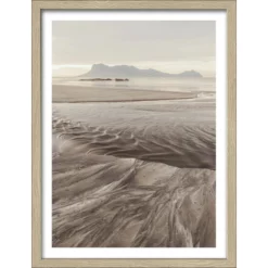 Pro_Art_Bilderpalette Gerahmtes Bild »Ebbe Und Flut IV«, Rahmen: Holzwerkstoff, Natur