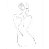 Pro_Art_Bilderpalette Keilrahmenbild »Line Art Back View I«, Rahmen: Holzwerkstoff, Natur -Wohnen Wohndeko Verkäufe unnamed file 6392