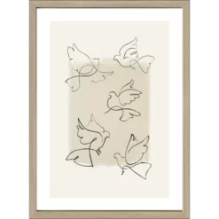 Pro_Art_Bilderpalette Gerahmtes Bild »feel Free«, Rahmen: Holzwerkstoff, Natur