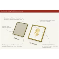 Pro_Art_Bilderpalette Gerahmtes Bild »Golden Leaf II«, Rahmen: Holzwerkstoff, Goldfarben -Wohnen Wohndeko Verkäufe unnamed file 6416