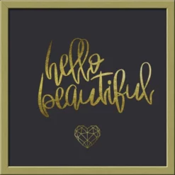 Pro_Art_Bilderpalette Gerahmtes Bild »Beautiful + Gold VI«, Rahmen: Holzwerkstoff, Goldfarben