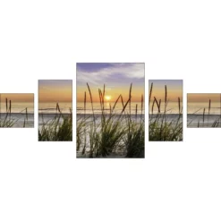 Pro_Art_Bilderpalette Keilrahmenbild-Set »Beach Harmony II«, Rahmen: Holzwerkstoff, Natur