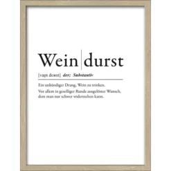 Pro_Art_Bilderpalette Gerahmtes Bild »Weindurst«, Rahmen: Holzwerkstoff, Natur