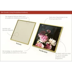 Pro_Art_Bilderpalette Gerahmtes Bild »Baroque Flowers IV«, Rahmen: Holzwerkstoff, Goldfarben -Wohnen Wohndeko Verkäufe unnamed file 6445