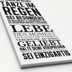 Pro_Art_Bilderpalette Keilrahmenbild »Hausordnung I«, Rahmen: Holzwerkstoff, Natur -Wohnen Wohndeko Verkäufe unnamed file 6474