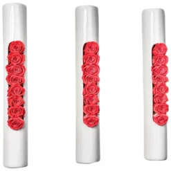 Rosen In Keramik »Infinity-Bloom«, 3er-Set, Orange