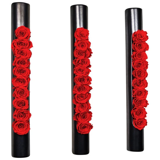 Rosen In Keramik »Infinity-Bloom«, 3er-Set, Rot 3 Rosen In Keramik »Infinity-Bloom«, 3er-Set, Rot