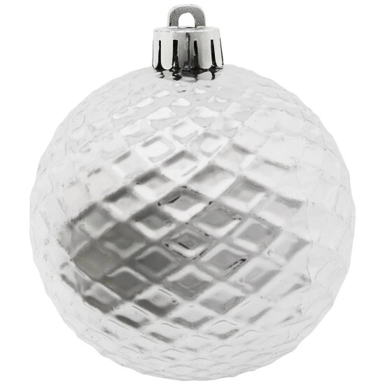 CASAYA Weihnachtskugel, Ø: 7 Cm, Silberfarben, 25 Stück 5 CASAYA Weihnachtskugel, Ø: 7 Cm, Silberfarben, 25 Stück – Bild 3