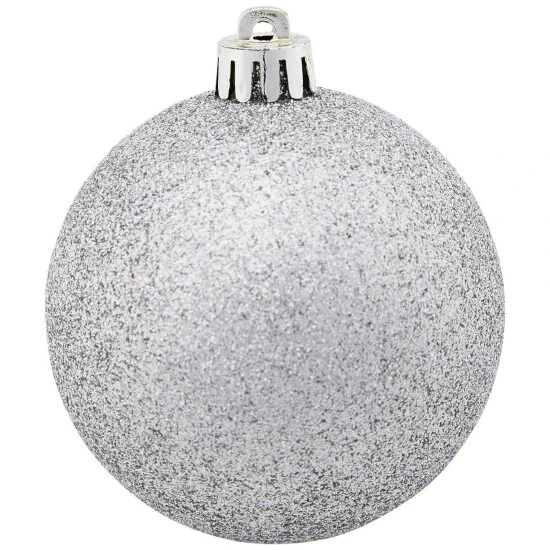 CASAYA Weihnachtskugel, Ø: 7 Cm, Silberfarben, 25 Stück 7 CASAYA Weihnachtskugel, Ø: 7 Cm, Silberfarben, 25 Stück – Bild 5