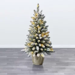 Evergreen Weihnachtsbaum »Kiefer «, Höhe: 90 Cm, Grün/weiß, Beleuchtet -Wohnen Wohndeko Verkäufe unnamed file 67