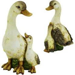 Deko-Ente, BxH: 22,5 X 40 Cm, Magnesia, Creme/braun