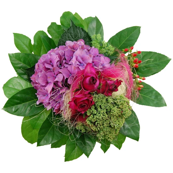 Grabbouquet »Hortensie«, Mehrfarbig 3 Grabbouquet »Hortensie«, Mehrfarbig
