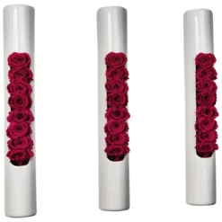 Rosen In Keramik »Infinity-Bloom«, 3er Set, Rosa