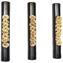 Rosen In Keramik »Infinity-Bloom«, 3er-Set, Beige