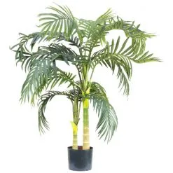Flowerbox Kunstpflanze, Goldfruchtpalme - Areca Dypsis - Höhe Ca. 120 Cm, Topf-Ø 18 Cm