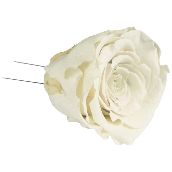 Flowerbox Handgefertigte Christbaumschmuck-Rosen, Weiß 3 Flowerbox Handgefertigte Christbaumschmuck-Rosen, Weiß