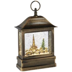 KONSTSMIDE LED-Schneelaterne, Höhe: 25 Cm, Batterie|netz