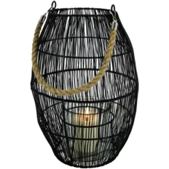 Windlicht, Metall/Glas