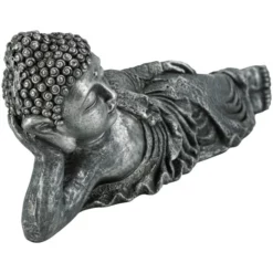 Buddha, BxH: 16 X 23,5 Cm, Magnesia, Grau/silberfarben -Wohnen Wohndeko Verkäufe unnamed file 865