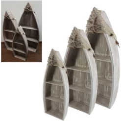 Deko-Boote, Holz, Braun -Wohnen Wohndeko Verkäufe unnamed file 873