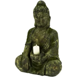 Buddha, BxH: 31,5 X 61 Cm, Magnesia, Grau/grün -Wohnen Wohndeko Verkäufe unnamed file 888