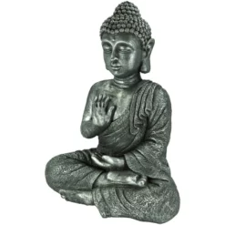 Buddha, BxH: 28 X 60 Cm, Magnesia, Grau/silberfarben -Wohnen Wohndeko Verkäufe unnamed file 891