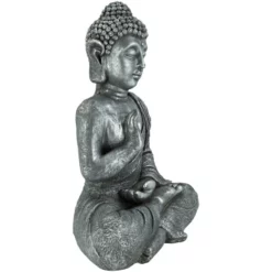 Buddha, BxH: 28 X 60 Cm, Magnesia, Grau/silberfarben -Wohnen Wohndeko Verkäufe unnamed file 892